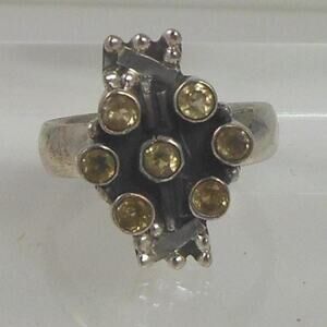 Handcrafted Vintage Amethyst Sterling Silver Ring Size 9.5 Natural Gemstone 6.2g